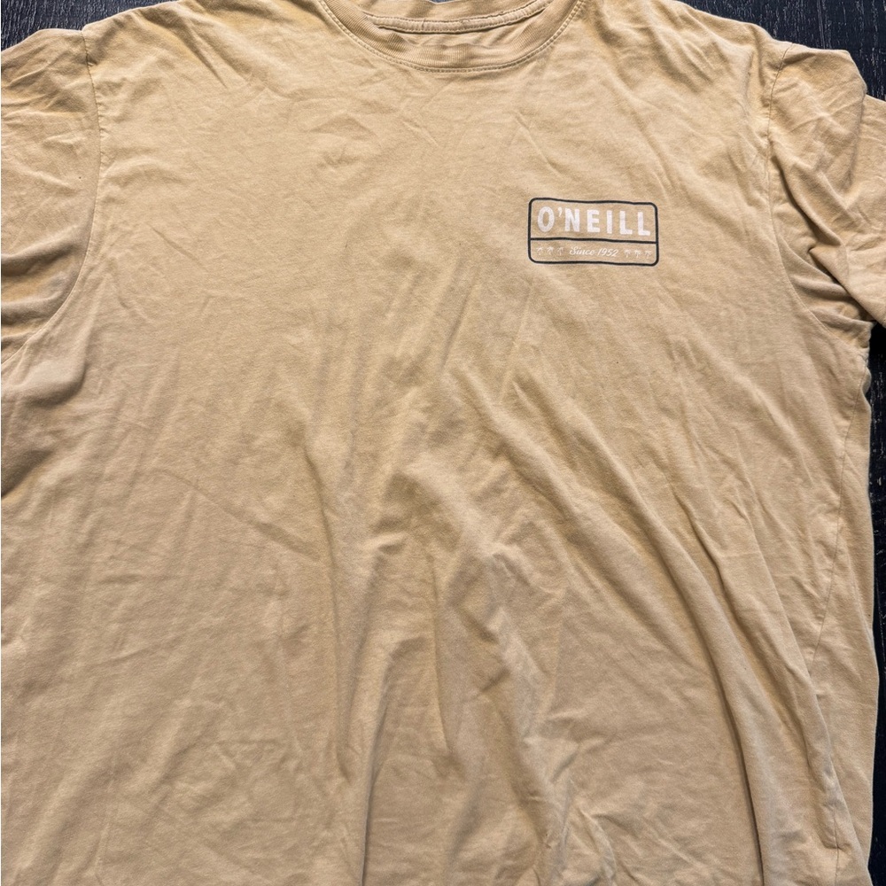 O'Neill Tan Mustard Yellow Men's Shirt size XL